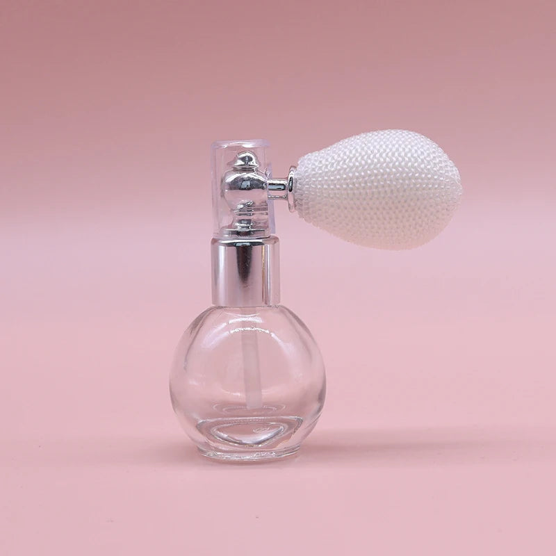 15ml Balloon AirBag Perfume Bottle – Luxury Round Refillable Transparent Glass Spray Atomizer | Portable Empty Fragrance Container