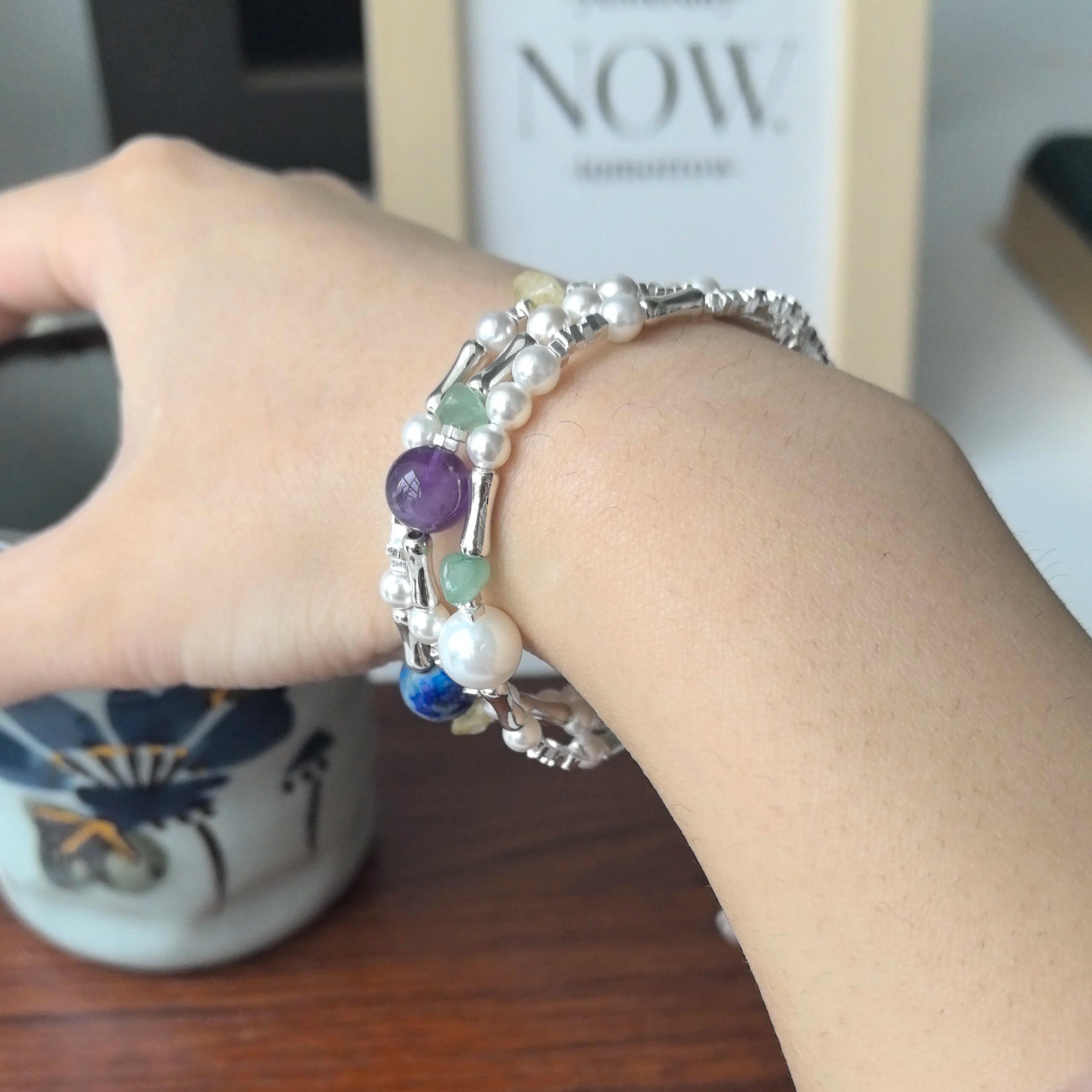 925 Sterling Silver Green Leaf Bracelet | Elegant Nature-Inspired Bangle for Women Girls Fashion Jewelry Gift