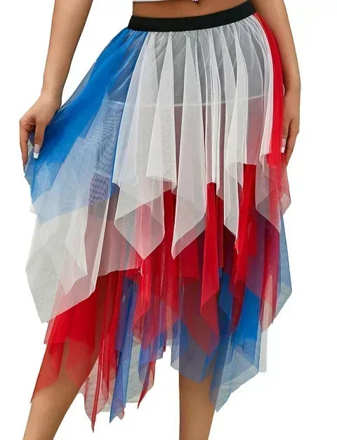 Women’s Summer Tutu Skirt – Harajuku High Waist Tulle Mesh Midi Faldas 👗✨