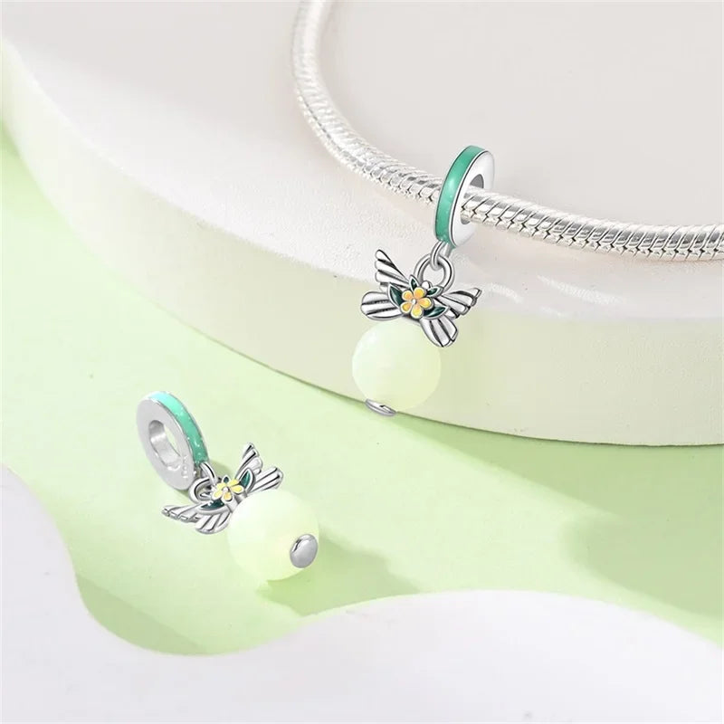 925 Sterling Silver Classic Purple Retro Heart Charm | Lotus Angel Beads for Bracelet & Necklace DIY Jewelry