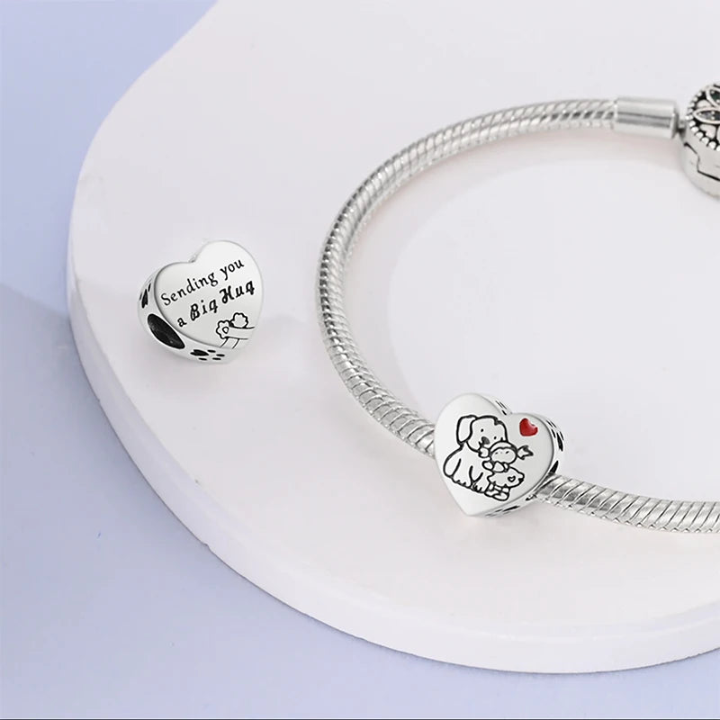 925 Sterling Silver Colorful Luminous Charms | Shell Turtle Star Beads