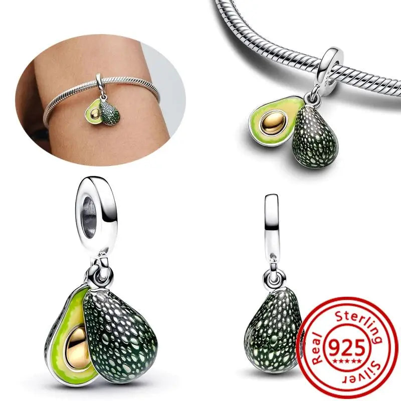 New 925 Sterling Silver Forever Always Love Murano Glass Beads | Sparkling Lucky Charms for Original Pantaro Bracelets DIY Jewelry