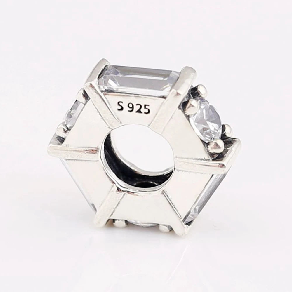 925 Sterling Silver Dazzling Daisy Flower Spacer Charm | Forget Me Not Bead for Women Bracelet DIY Jewelry Gift