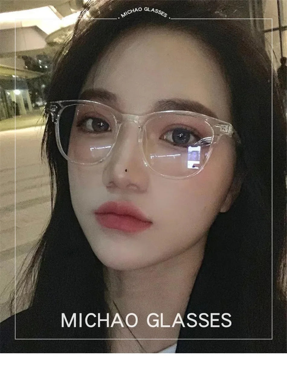Classic Transparent Computer Glasses Frame – Unisex Anti Blue Light Blocking Glasses | Optical Lenses for Men & Women