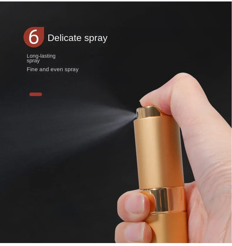 8ML Aluminum Refillable Perfume Bottle – Portable Empty Cosmetic Spray Atomizer | Travel Mini Spray Bottle