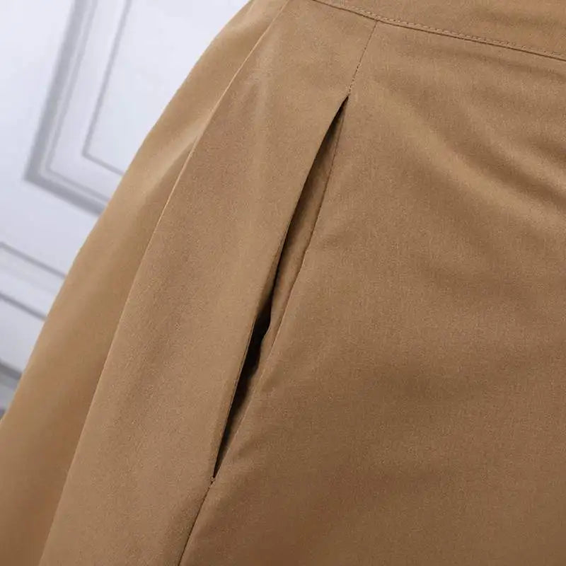 ZANZEA Women High Waist Pleated Swing Skirt – Vintage Korean Style Long Solid Skirt for Spring 2024