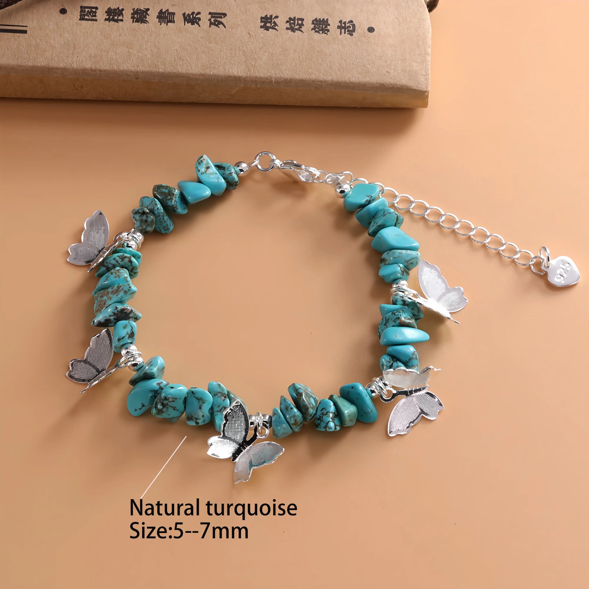 VENTFILLE 925 Sterling Silver Red Agate Bracelet | Flower Pendant Lucky Bead | Original Jewelry Gift for Women