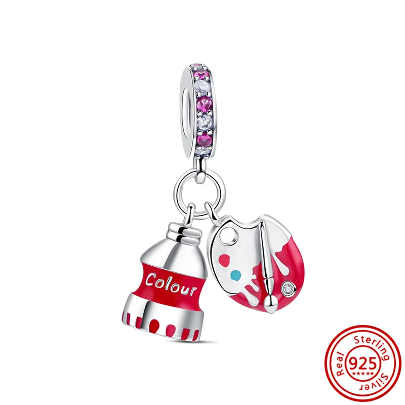 925 Sterling Silver Dopamine Cartoon Beads Charm | Classic Random Blind Bag | Affordable DIY Bracelet Jewelry Gift