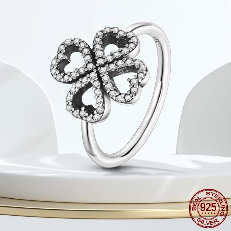 925 Sterling Silver Cross Ring for Women | Clear CZ Engagement & Wedding Band | Fine Jewelry Gift