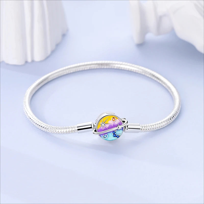 925 Sterling Silver Evil Eye Bracelet with Hand of Fatima | Blue Zircon Protection Charm Jewelry for Women