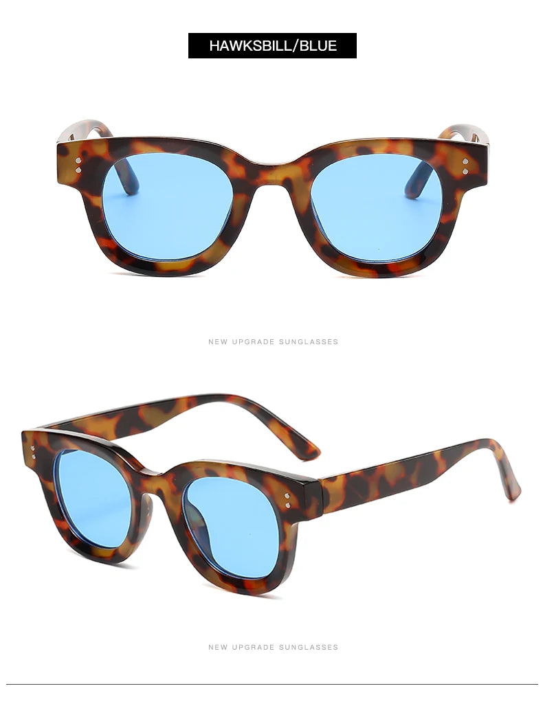 New Fashion Classic Retro Oval Frame Sunglasses 2024 – Ocean Film Small Frame Street Photo Sun Glasses for Women
