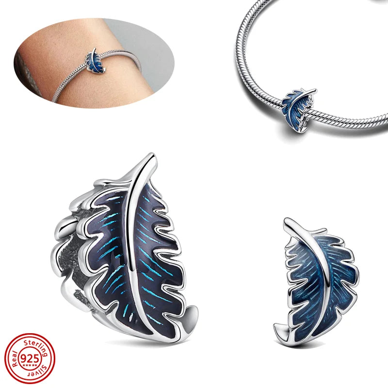 New 925 Sterling Silver Black & White Zircon Bee Butterfly Charms | Fit Original Bracelet Pendant DIY Women Jewelry Gift