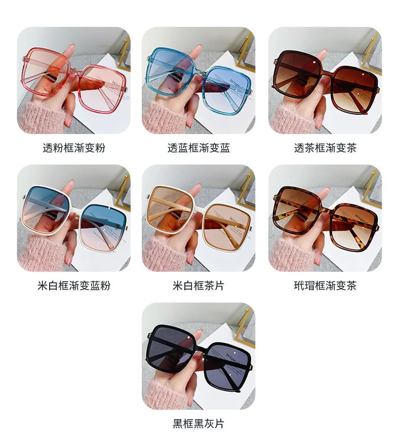 New Oversized Rectangle Sunglasses – Women’s Fashion Square Sun Glasses & Men’s Classic Vintage Eyewear | UV400 Oculos De Sol