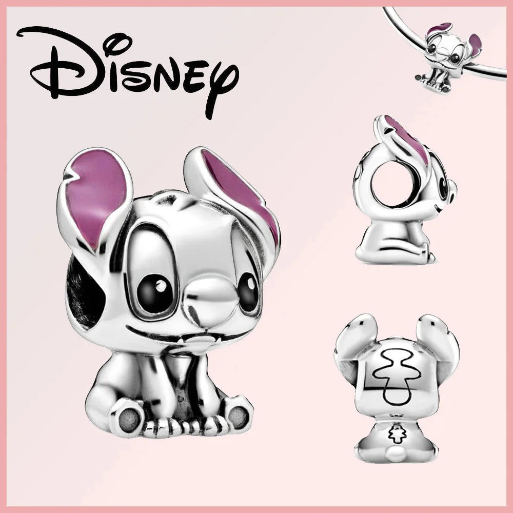Disney Deadpool Stitch Minnie Winnie 925 Sterling Silver Dangle Charms – Fit Original Bracelet