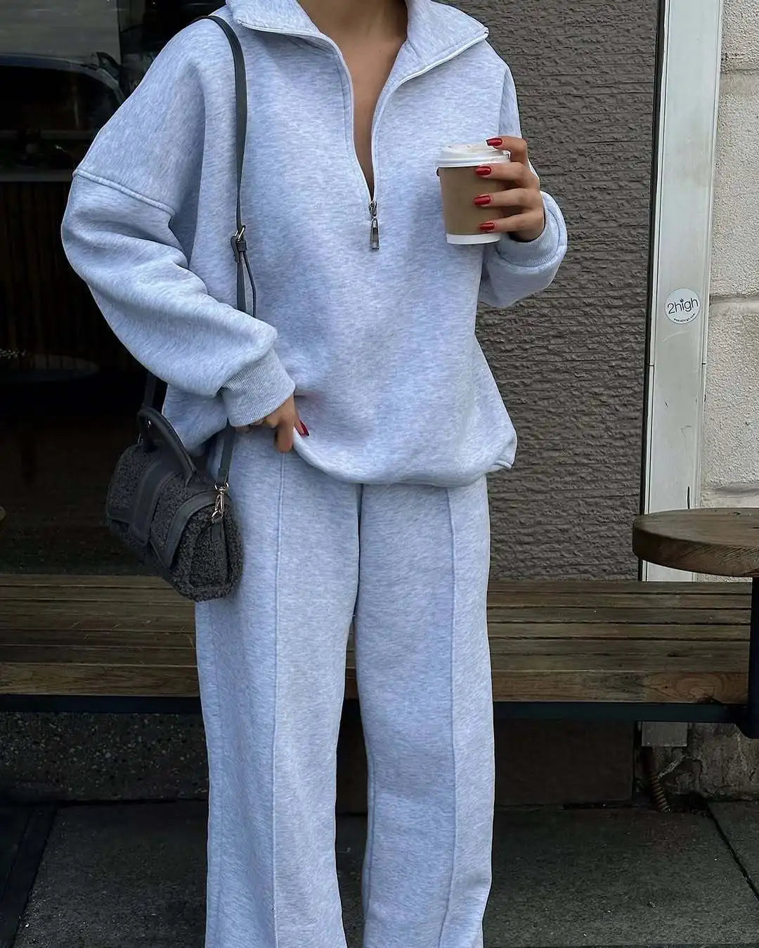 Women’s Autumn Winter Pants Set – Solid Color Pullover Sweatshirt & Trousers Casual Streetwear 🍂❄️