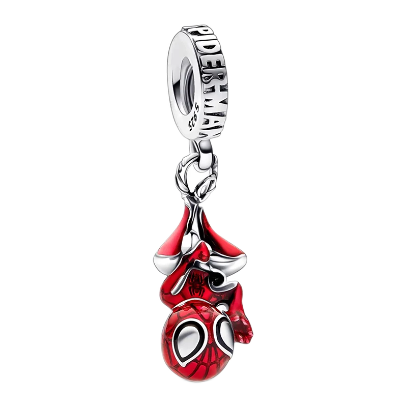 925 Sterling Silver Disney Character Beads – Mickey, Minnie, Princess, Stitch, Iron Man, Spiderman Charms for Pandora Bracelet
