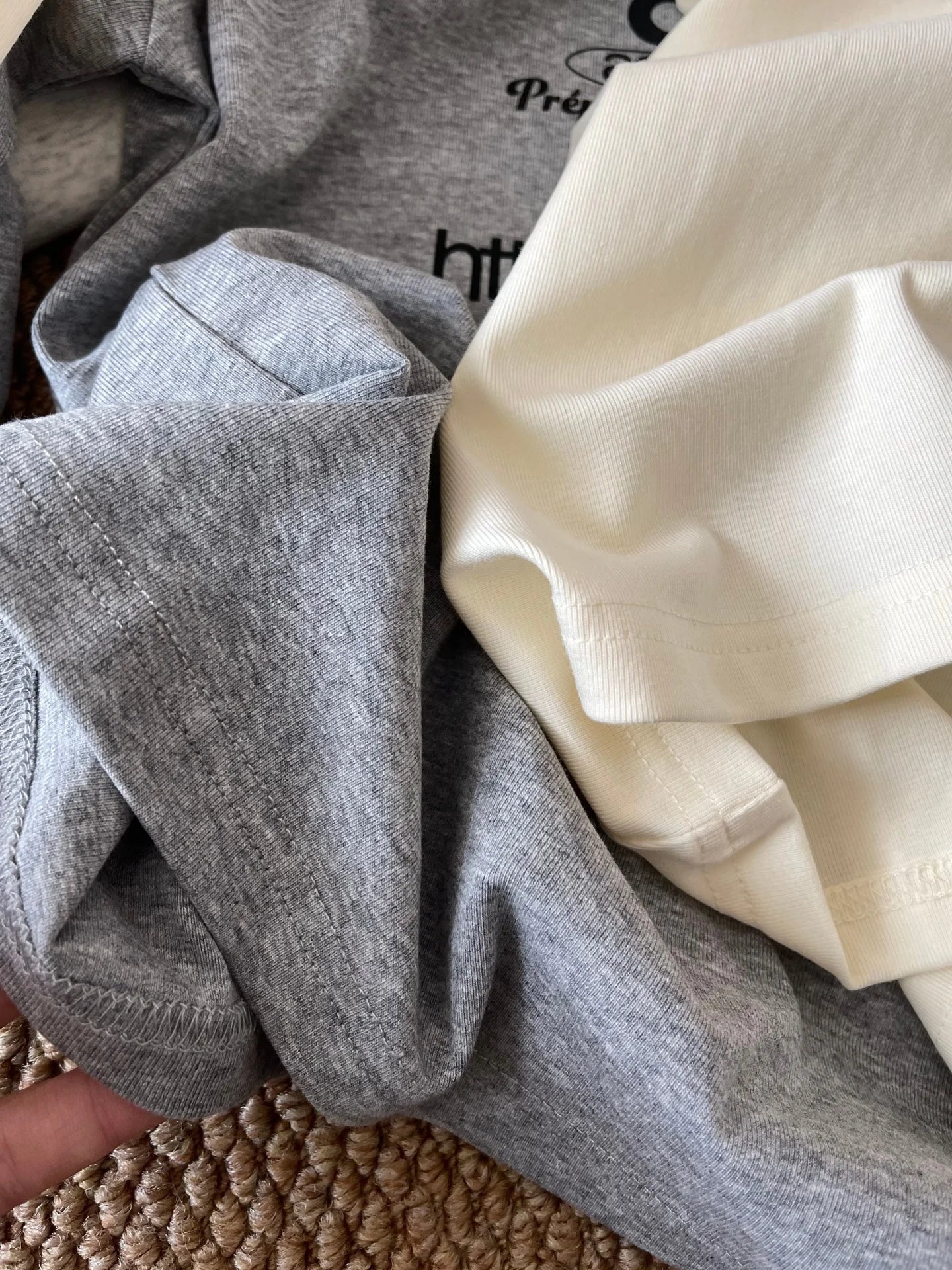 Women’s Slim Fit Round Neck Long Sleeve T-Shirt | Handmade Color Block Letter Print Base Layer Top