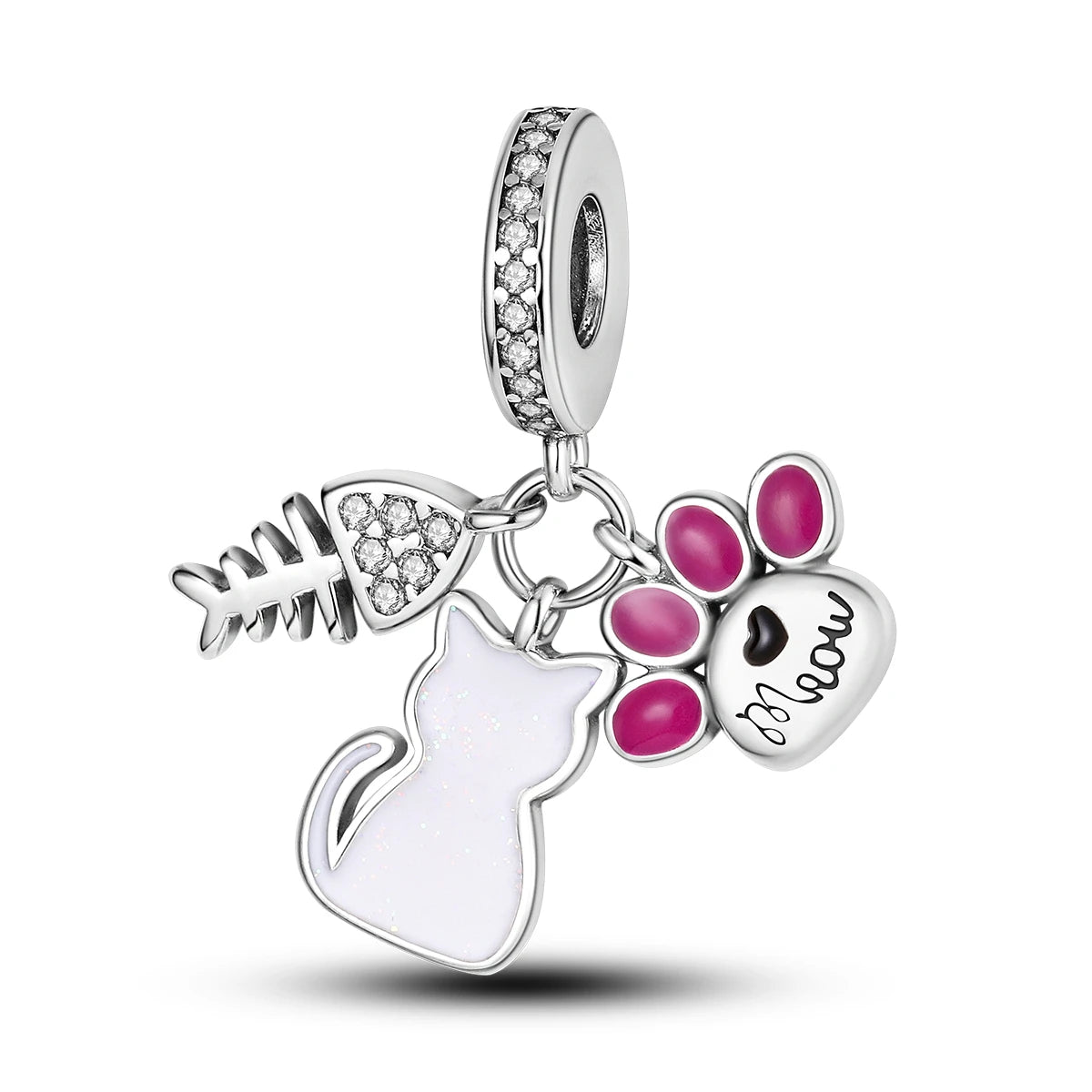 S925 Silver Heart Love Mom Infinity Charm | Dangle Bead Fit Bracelet Jewelry Mother’s Day Gift