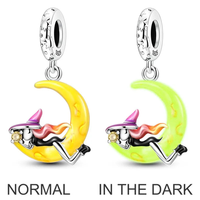 925 Sterling Silver Colorful CZ Zircon Dangle Charm | 2025 New Fashion Bead | Fits Pandora Bracelet | DIY Jewelry Gift