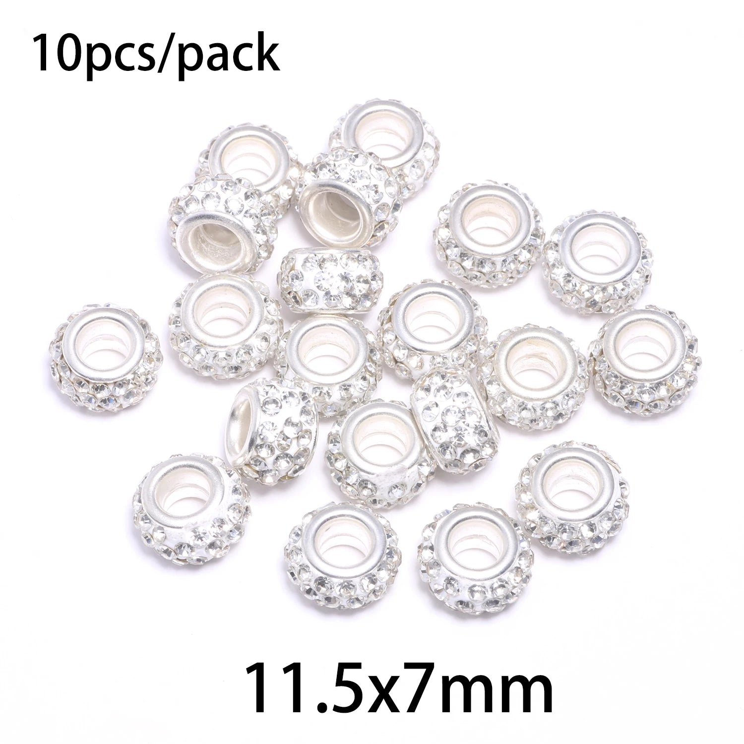 Silicone Spacer Stopper Clip Beads | Murano Crystal Charms | Fit Original Pandora Bracelet & Necklace | DIY Jewelry Making