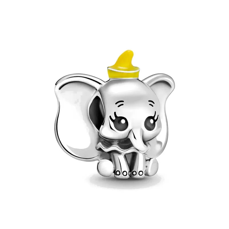 2025 Hot Selling 925 Silver Animal Beads | Elephant, Dog, Bear & Mouse Pendant for European Original Bracelets DIY Jewelry