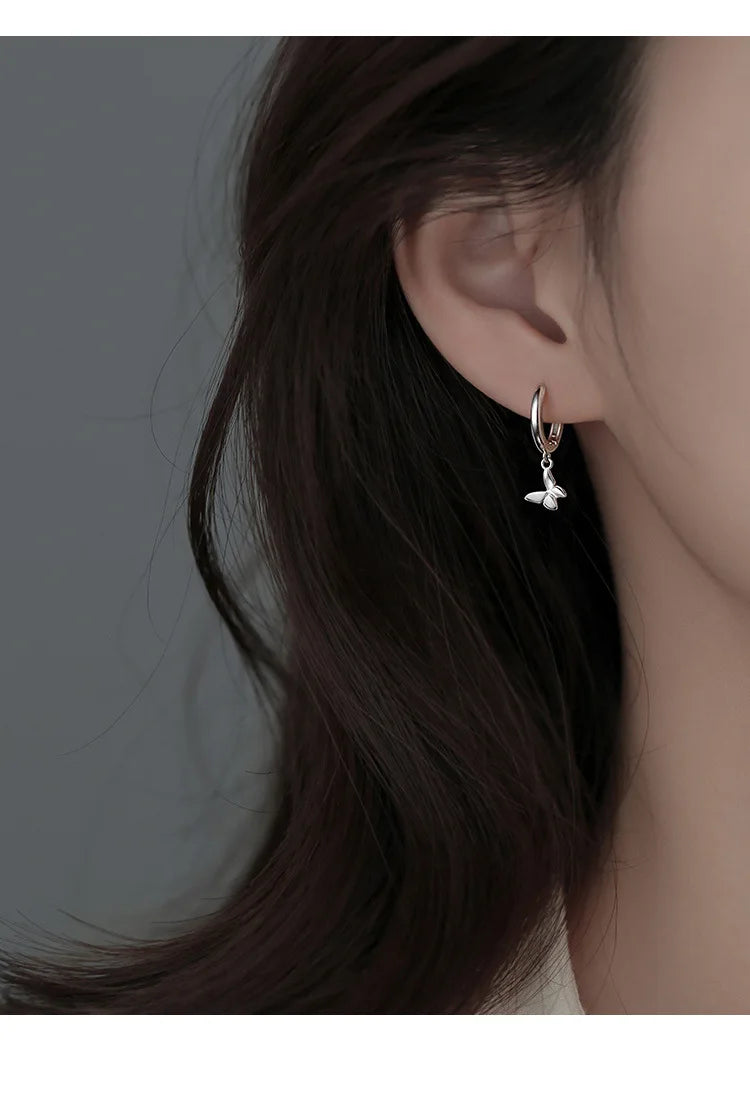 925 Sterling Silver Vintage Butterfly Earrings for Women – Trendy Hypoallergenic Party Jewelry Gift