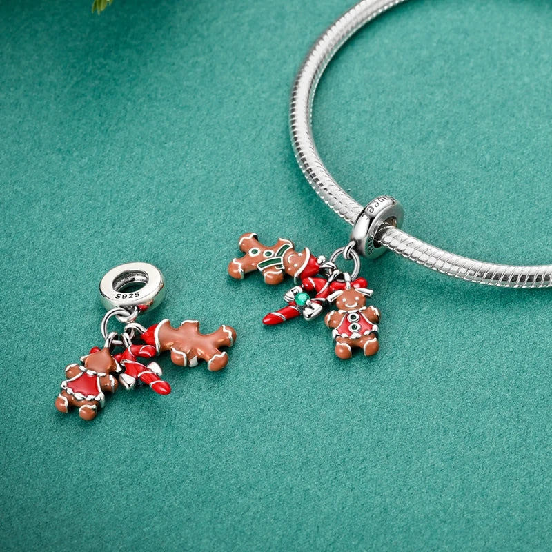 2025 Original 925 Sterling Silver Christmas & Halloween Charms | Santa Claus Snowman Beads Fit Bracelet Pendant Jewelry Gift