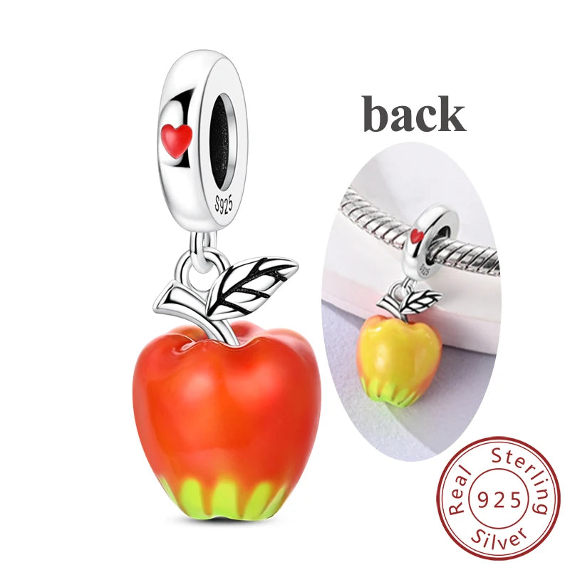 Original 925 Sterling Silver Charms – Mushroom, Unicorn, Wings & Pearl Beads for Women