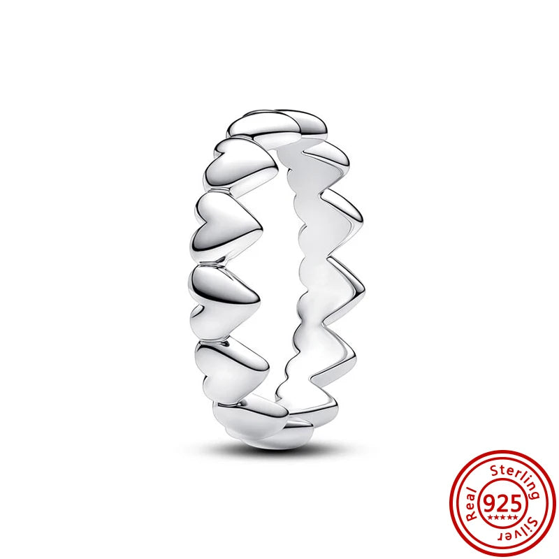 2025 925 Pure Silver Crown Sparkling Zircon Charm Ring for Women | Fashion Jewelry Anniversary Gift