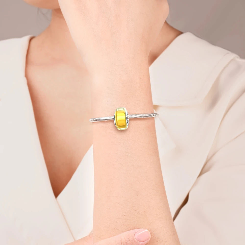 2025 New 925 Sterling Silver Colorful Murano Glass Beads | Fit Original Pandora Bracelet & Necklace DIY Jewelry