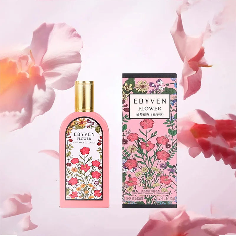 Women's Floral Perfume – Jasmine Gardenia Magnolia Eau de Toilette 50ml | Fresh Natural Long-Lasting Dreamy Floral Fragrance