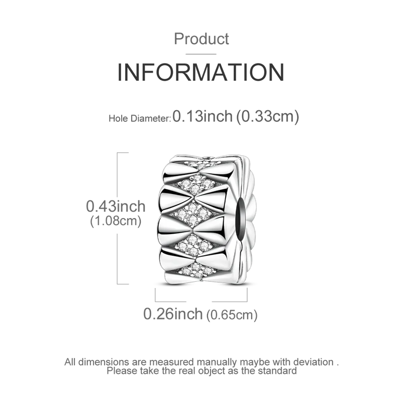 925 Sterling Silver Star, Moon & Heart Safety Chain | CZ Beads Angel Wing Charm for Original Bracelet DIY Jewelry