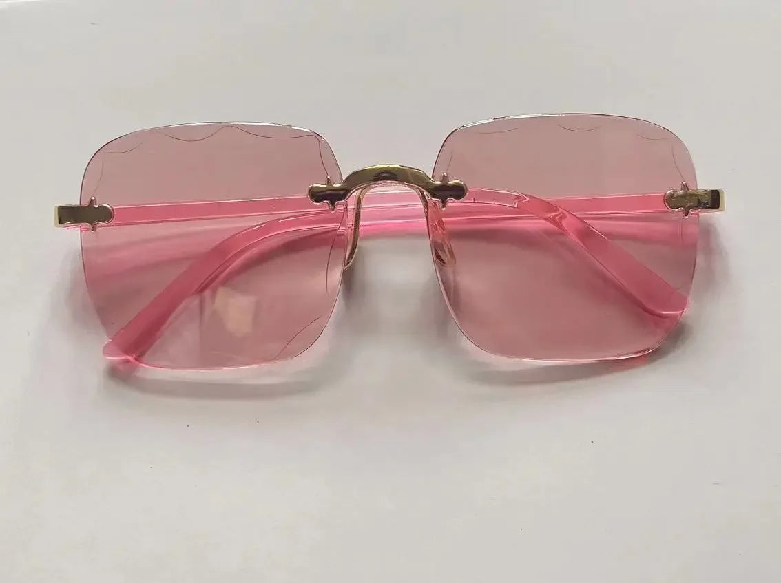 2024 New Rimless Women's Sunglasses – Fashion Gradient Lenses with Alloy Legs | Classic Designer UV400 Sun Shades