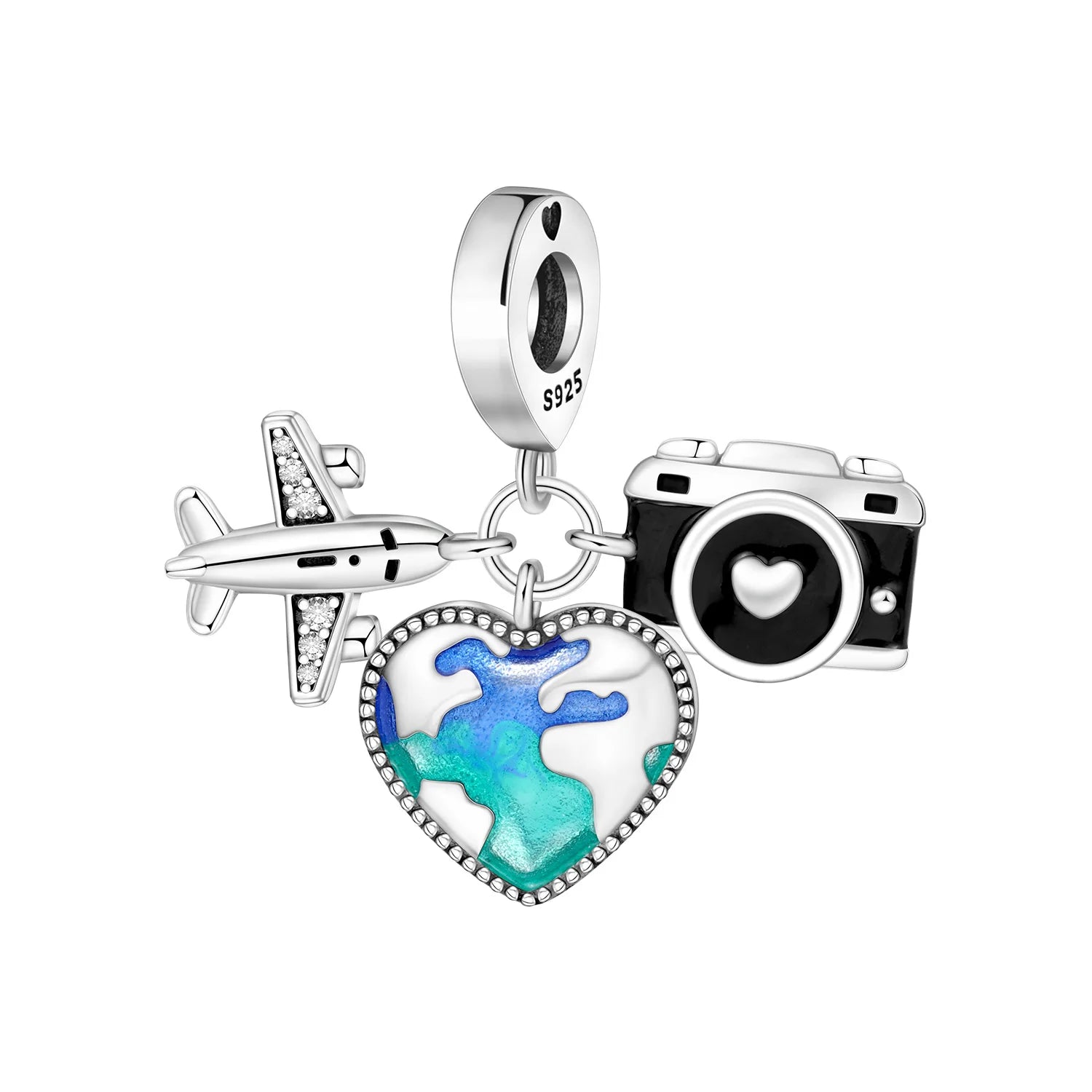 925 Sterling Silver Golden London Big Ben Charm Pendant | Travel Series Bead for Women DIY Bracelet Jewelry Gift