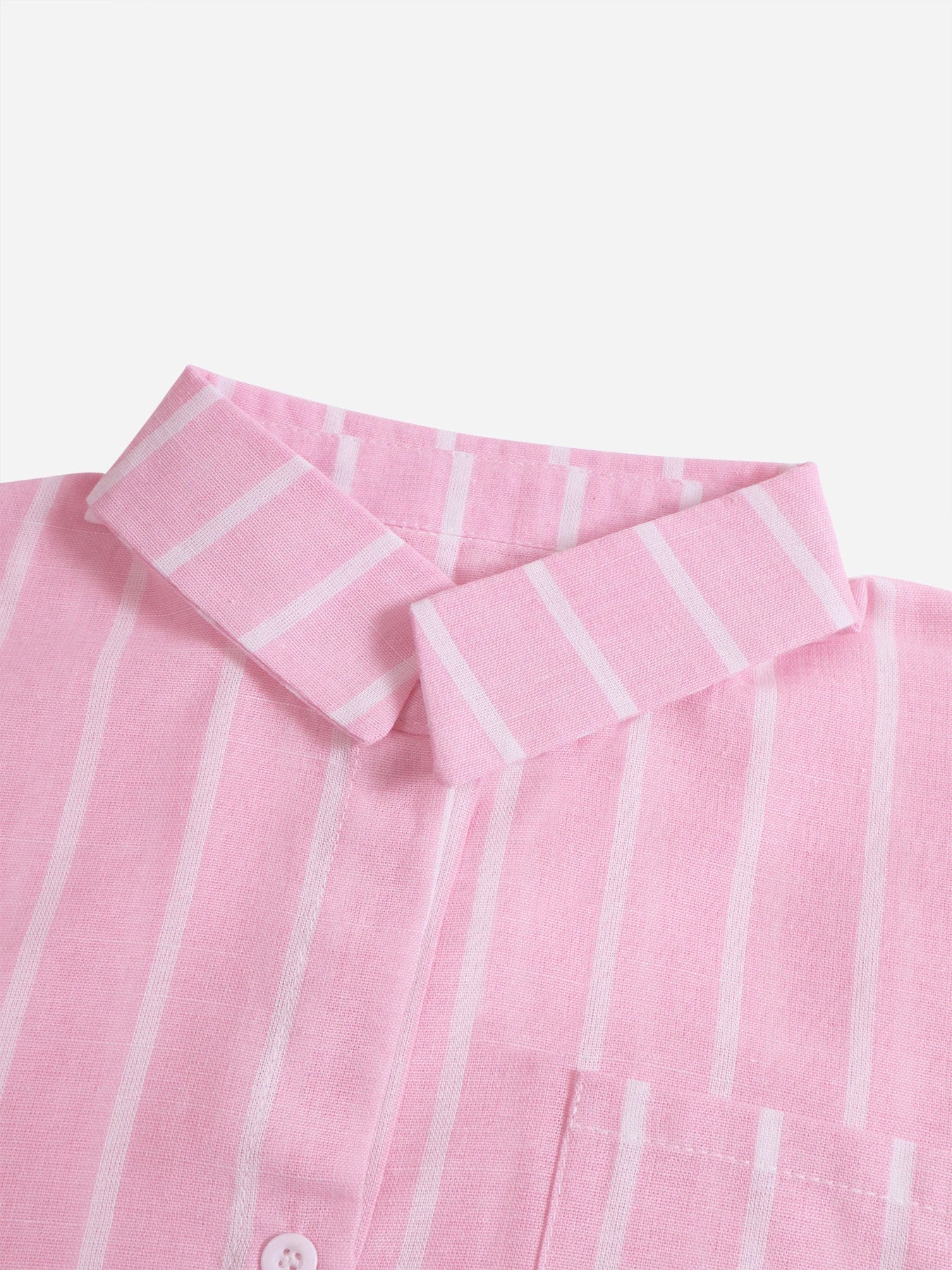 Women’s Casual Loose-Fit Striped Shirt – All-Season Woven Fabric Sports & Leisure Homewear Top