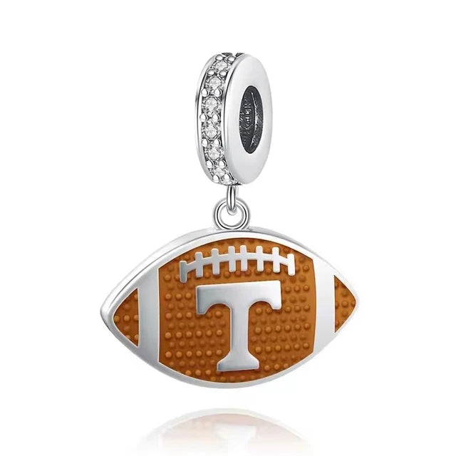 2025 S925 Sterling Silver Sports Series Charms | Basketball, Rugby, Baseball & Golf Pendant Fit Pandora Bracelets & Necklaces