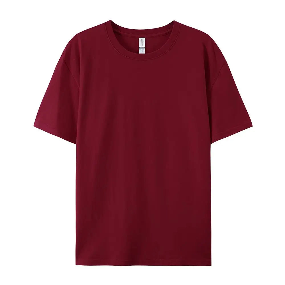 100% Cotton Women T-Shirt – Casual Sporty Short Sleeve O-Neck Tee | Loose Summer Top White & Black