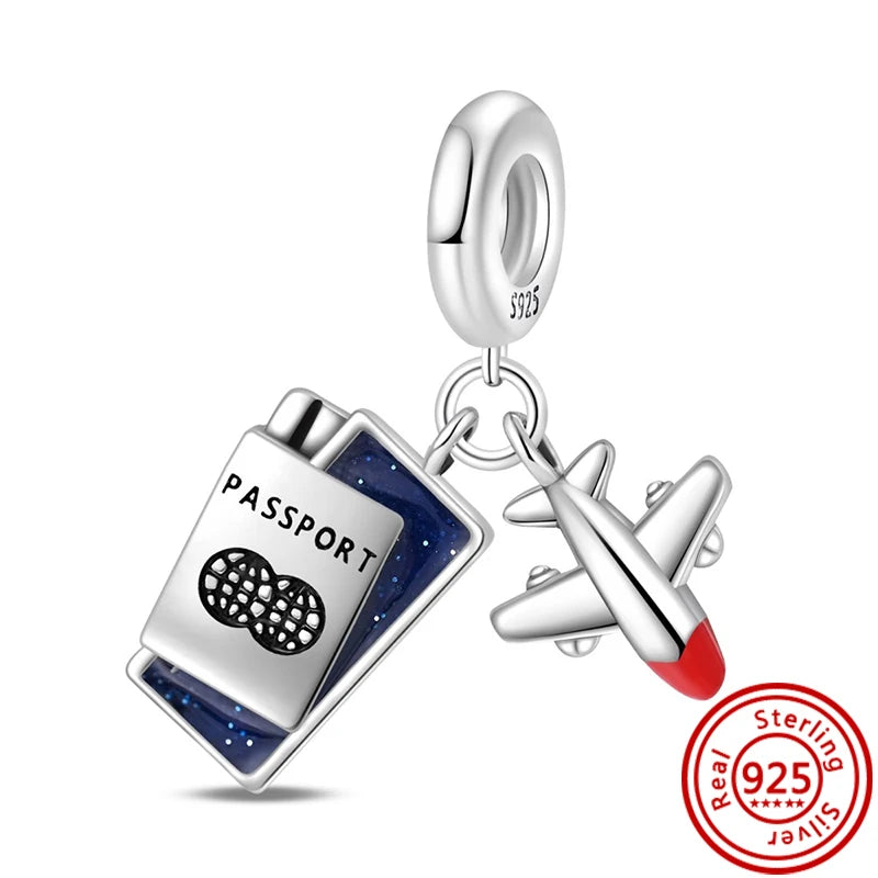 Factory Outlet 925 Sterling Silver Black Cat, Camera & Dog Paw Charms Beads | Fits Pandora Original Bracelet | Fine DIY Jewelry Gift for Friends