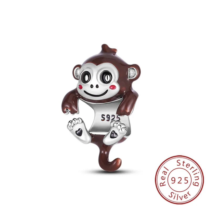 Cute Animal Puppy & Cat Charms | Fit Original 925 Sterling Silver Bracelet – DIY Women’s Fine Jewelry Beads