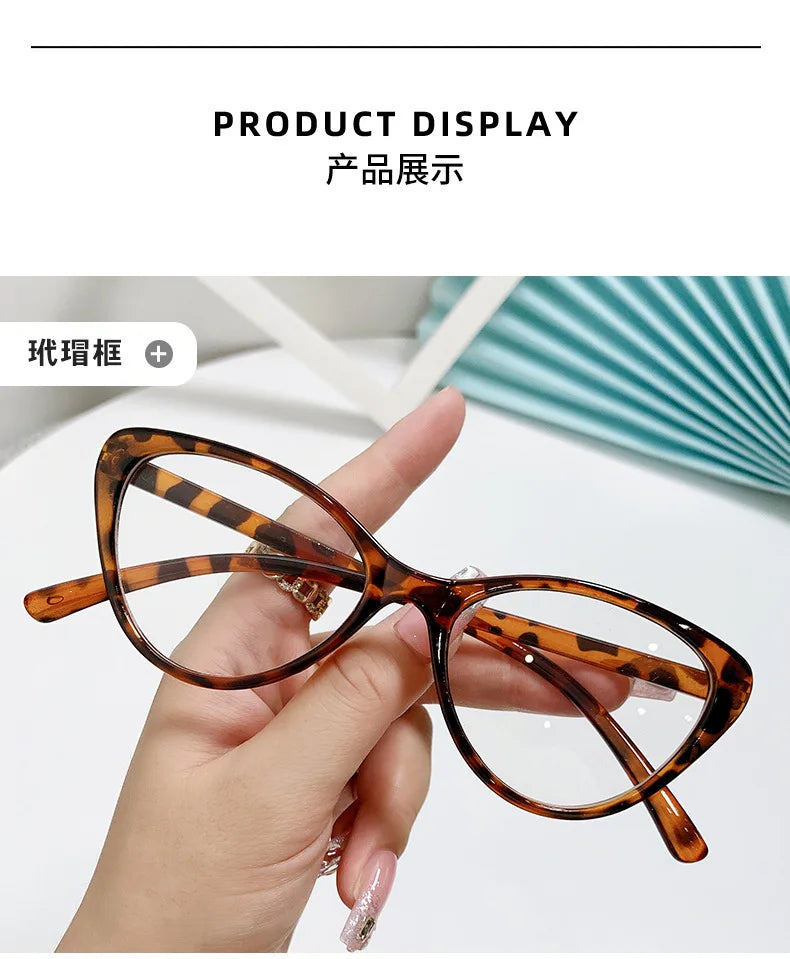 New Fashion Unisex Cat Eye Glasses – Plain Frame Eyewear for Women & Men | Party Decorative Spectacles