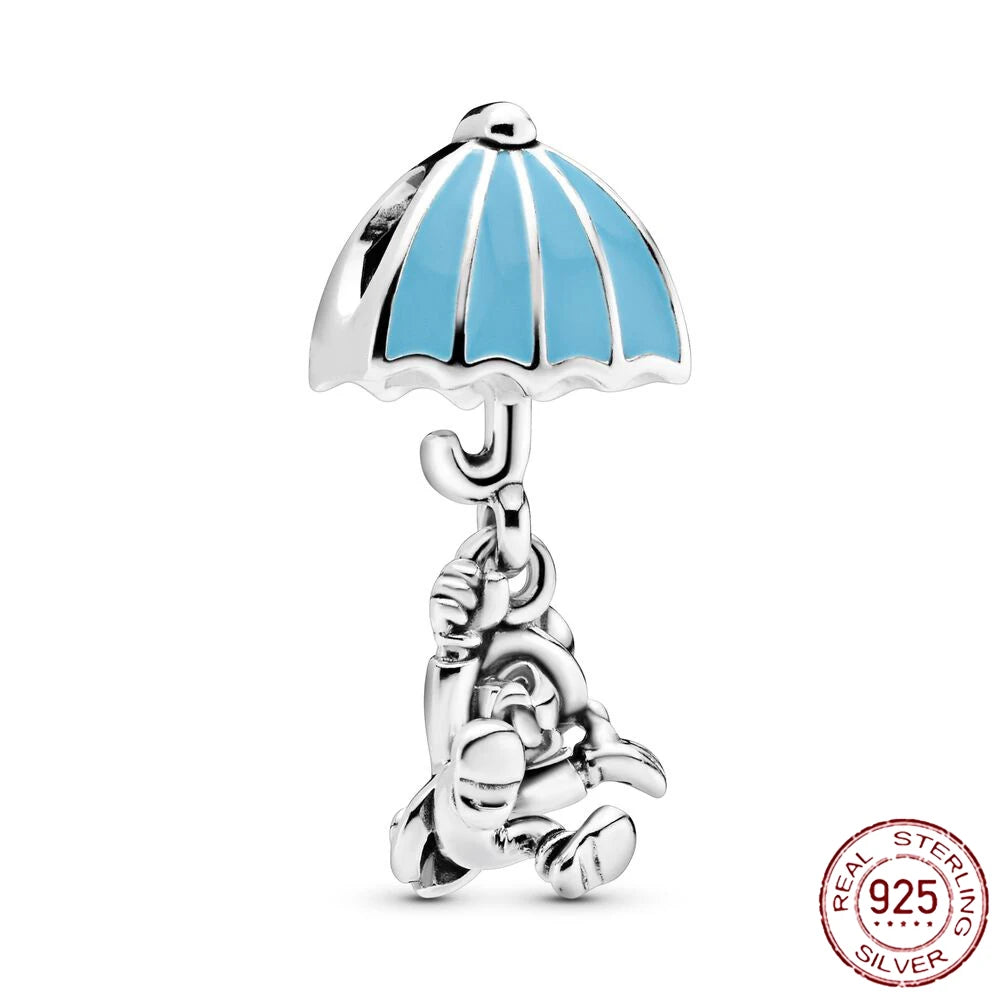 925 Sterling Silver Safety Chain Charms for Pandora Bracelets Women Jewelry