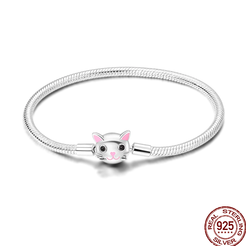 S925 Sterling Silver Snake Bone Chain Bracelet | Pandora Fit DIY Jewelry