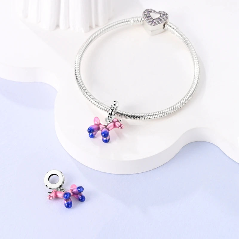 925 Sterling Silver Funny Playable Charms Beads | Smart Watch Tarot Bike Travel Dangle Fit Pandora Bracelet DIY Jewelry