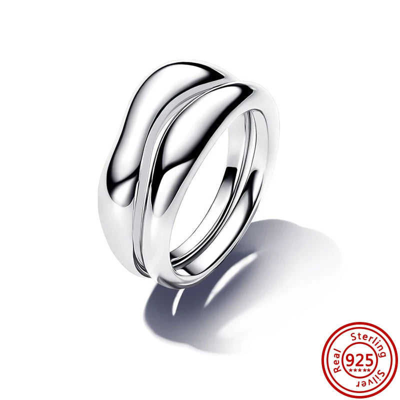 2025 925 Pure Silver Crown Sparkling Zircon Charm Ring for Women | Fashion Jewelry Anniversary Gift