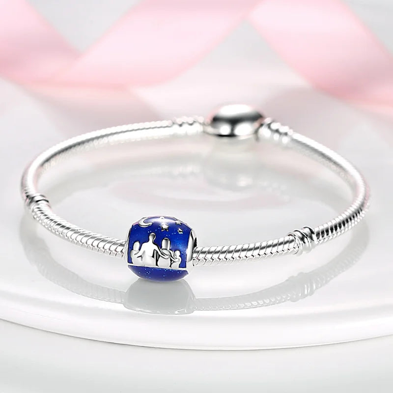 2025 Hot Sale 925 Sterling Silver Pink Butterfly Luminous Firefly Charm | Dangle Bead Fit Bracelet Necklace DIY Jewelry