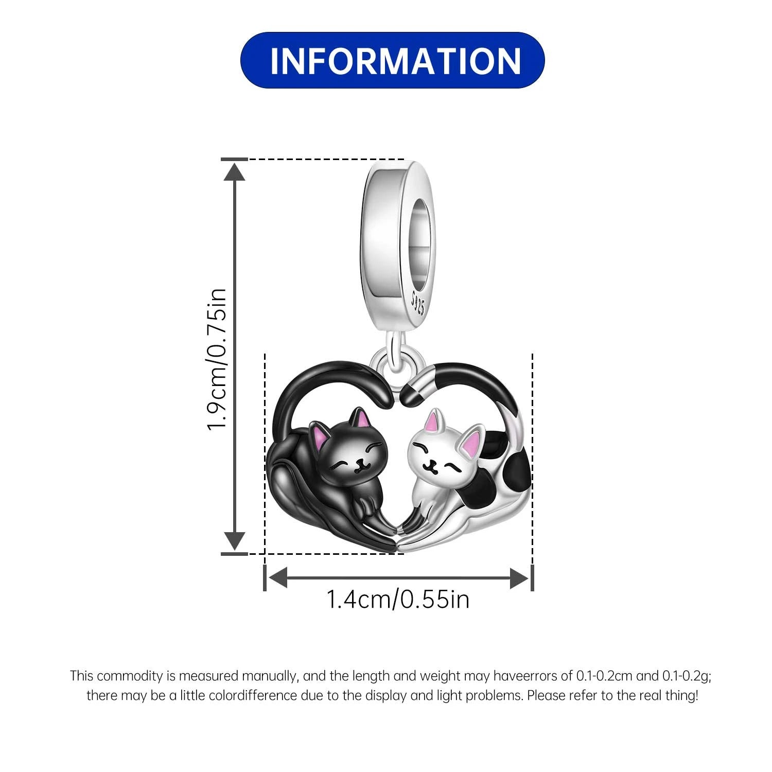 Hot Sale 925 Sterling Silver Dog & Cat Pet Charms | Cute Animal Pendant for Women Bracelet & Necklace DIY Jewelry Gift