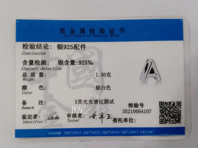 925 Sterling Silver A–Z Alphabet Letter Charms | Gold & Silver Beads for Women DIY Bracelet Jewelry