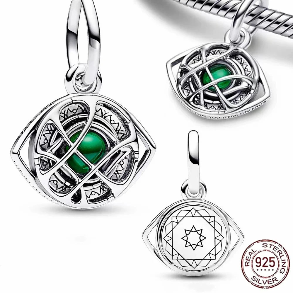 HEROCROSS Disney 925 Sterling Silver Charms | Mickey Mouse, Winnie the Pooh & Stitch Beads Fit Pandora Bracelet