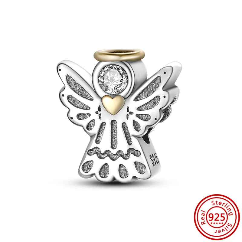 925 Sterling Silver Heart-Shaped Moon Rose Beads Charm | Classic Random Blind Bag | Affordable DIY Bracelet Jewelry Gift