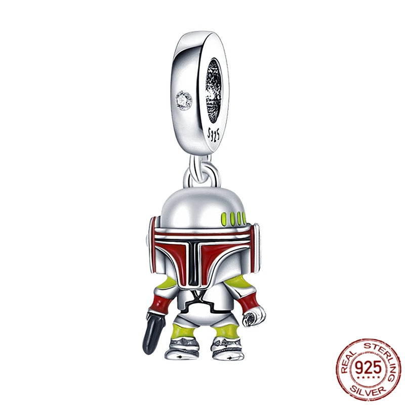 MINISO Marvel 925 Sterling Silver Charms Deadpool Wolverine Beads for Bracelet DIY Jewelry